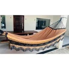 Rede De Dormir Descanso Bucho De Boi Luxo gigante 4,5m - Envio Imediato - Luxo Para Casa