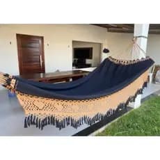 Rede De Descanso Dormir 4.5 METROS Toda Reforçada Até 350kg Bucho De Boi Luxo - Pronta Entrega