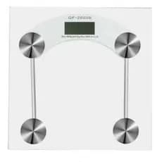 Balança Corporal Digital Para Banheiro Até 180Kl  Quadrada Vidro Temperado Transparente Premium
