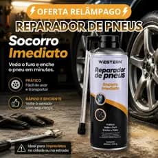 Reparador de Pneus Furados Spray Instantaneo 300ml Reparo de Furo Rapido em Emergencias