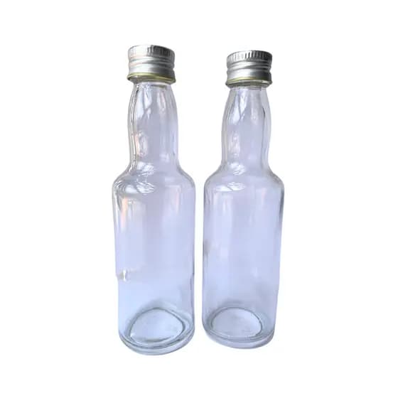 KIT c/48 Garrafinhas 60ml c/ Tampas de Alumínio