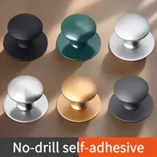 Puxador de Aço Inoxidável, Sem Necessidade de Perfuração, Autoadesivo para Portas de Vidro, Portas de Armário, Gavetas,