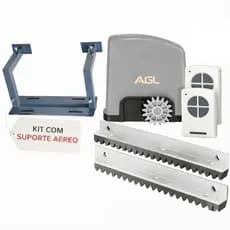 Kit Motor p/ Portão Deslizante Trino 300kg com base aerea - 127V ou 220V com ou sem cremalheiras