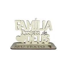 Kit Lembrancinhas Encontros Eventos e Retiros Família MDF Branco - Lembrança PERSONALIZADA