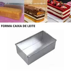 FORMAS DE AlUMINIO TIPO CAIXA DE LEITE  PARA BOLOS - BOLOS FEIRA - SUPER RESISTENTE