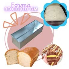 FORMA PARA PÃES E BOLOS 30X10X10 CM -IDEAL PARA FATIAS - RESISITENTE