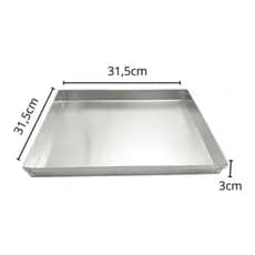 FORMA PARA BROWNIE 31,5 X 31.5 CM - ALUMÍNIO RESISITENTE