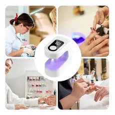 Mini Cabine Led Uv Para Unhas Em Gel 60x60x34mm, Carregamento USB, Bivolt Compacta e Portátil DKL