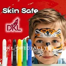 Kit Pintura Facial Infantil 6 Cores Bastão Maquiagem Artística Seguro Atóxico Festa Fantasia DKL