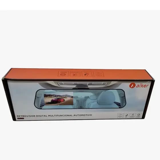 Retrovisor Digital Full HD 5” Câmera de Ré Visão Noturna 170°