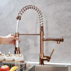 Torneira Gourmet Monocomando Stillus Home Rosê Fosco 50cm Premium Luxo