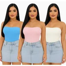 Body Feminino Tomara Que Caia Basico Anarruga Moda Feminina Verão 2025
