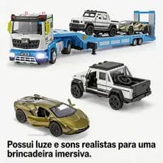 Caminhão semi  Carreta Brinquedo Infantil resistente