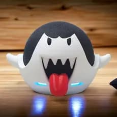Suporte Alexa Echo Dot 4 ou Echo Dot 5 Fantasma Super Mario - Presente, decoração criativa Amazon