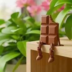 Boneco Chocolate Articulado e Divertido - Decoração Criativa