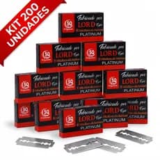 200/150/100/50 Lâmina dupla Lord Platinum Para Barbear Profissional Salão Barbearia Barbeiro Premium Utilidades