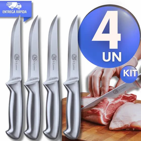 4/3/2/1 Faca Inox Para Desossar Profissional 6 Polegadas Lâmina Corte Precisão Açougue Carnes Peixe Utensílios