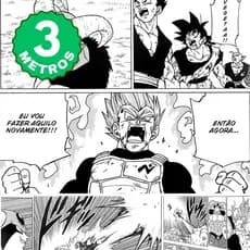 Papel de Parede Adesivo HQ Quadrinhos Dragon Ball Super Preto e Branco Gamer Lavável 3 Metros