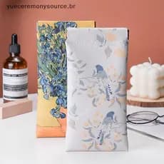 # yuece Bolsa De Óculos De Couro PU Portátil Anti Pressão-Perda Armazenamento Sol Simples ,