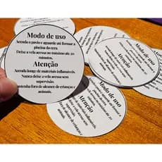 Adesivo de Segurança para Velas - Queima 20 minutos