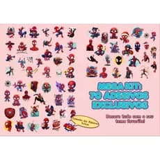 70  Adesivos Homem-Aranha (A5)– Planner, Caderno e Scrapbook