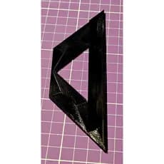 Régua de canto diagonal