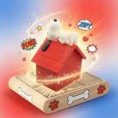 Peça Decorativa Snoopy em Casinha | Item Decorativo Geek Impresso em 3D