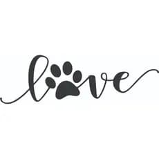 ADESIVO PARA CARRO MOTO LOVE COM PATINHA PETS CACHORRO