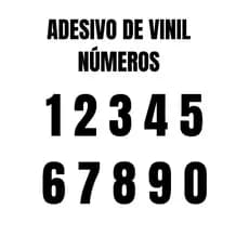 CARTELA DE ADESIVO DE VINIL NÚMEROS