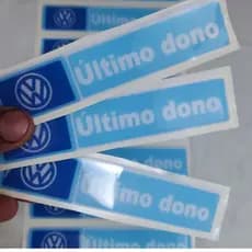 Adesivo Resinado Volkswagen Último Dono Vw Volks