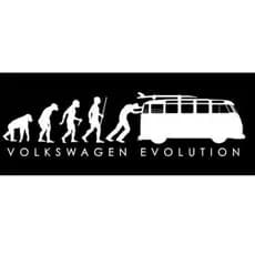 Adesivo personalizado volkswagen evolution volks kombi