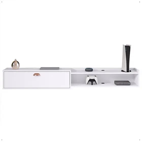 Rack Home Estante TV até 70 Polegadas Bancada 1.8 Supremo King Porta Nicho Receptores Sala Quarto