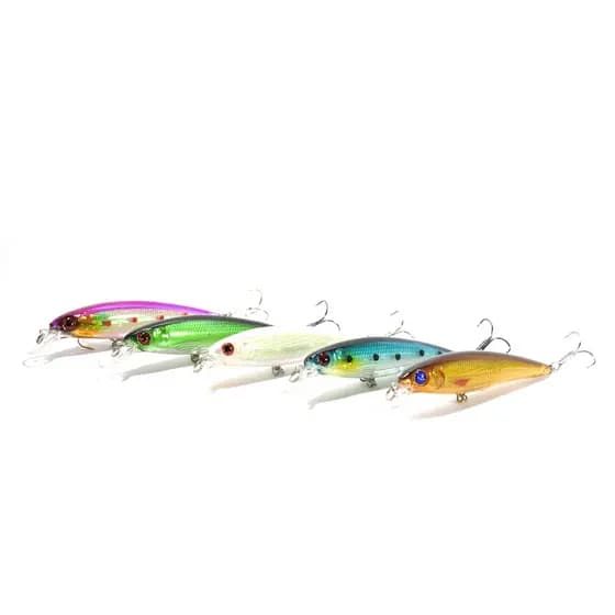 Isca de Pesca Hengjia Artificial 3D Meia Água 11cm 13.4g