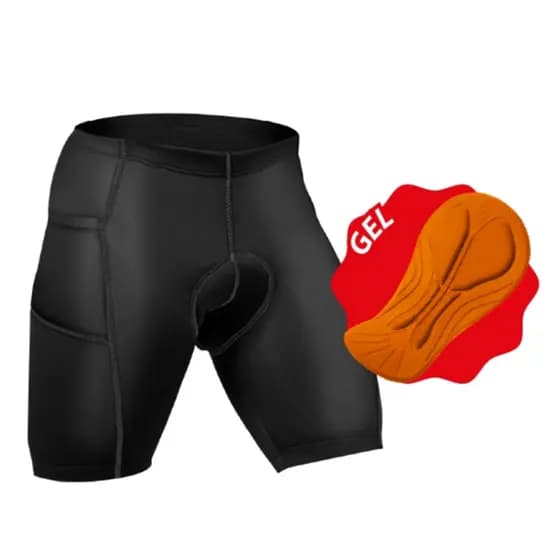 Bermuda Short Ciclismo Almofadada Gel com Bolso MTB Ciclista Roupa Bike Masculino