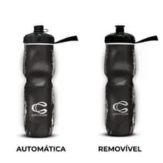 Garrafa Squeeze Caramanhola Térmica Válvula Automática e Removível Cratos 710ml Bike e Academia