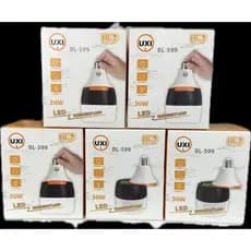 kit de 5 a 8und lâmpada de emergência Recarregável Luminária Bivolt 50 watts 10hora ligada após falta energia