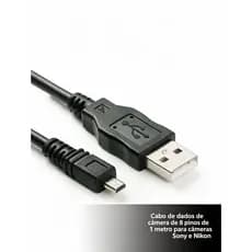 cabos de dados 8pin para câmera compativel com nikon