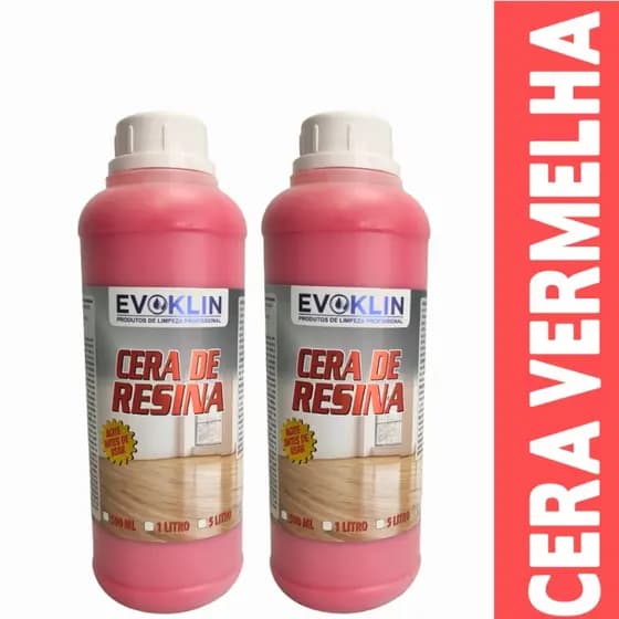 KIT 2 CERA DE PISO VERMELHO 1L