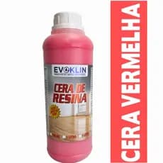 Cera Para Piso Vermelha Com Resina 1 Litro Protege E Dá Brilho Ardósia Vermelhão Taco