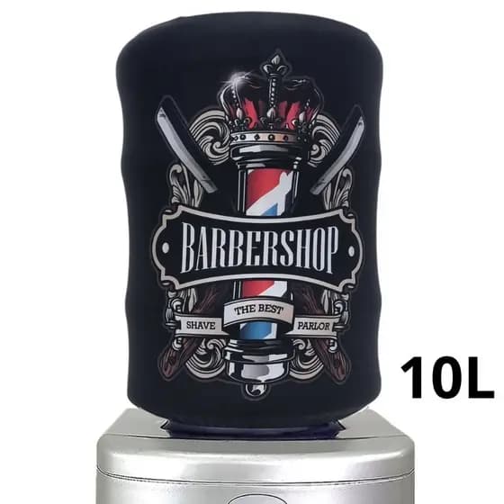 Capa Para Galão De Água 10L Barber Shop Barbearia Salão