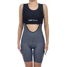 Bretelle Ciclismo FULL EVO MTB Speed Feminino Cinza