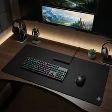 Mouse Pad Gamer Ergonômico com Apoio para Punho Antiderrapante e Confortável Preto