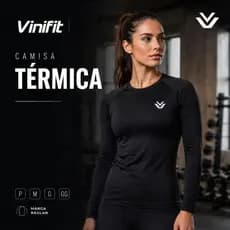 Camisa Térmica Feminina Vinifit Manga Longa Raglan Blusa Conforto Academia P ao GG