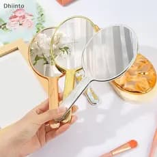 Espelho modelo liquido De Maquiagem De Mesa Beleza Portátil Prata Brilhante Para Bolsa De Mão