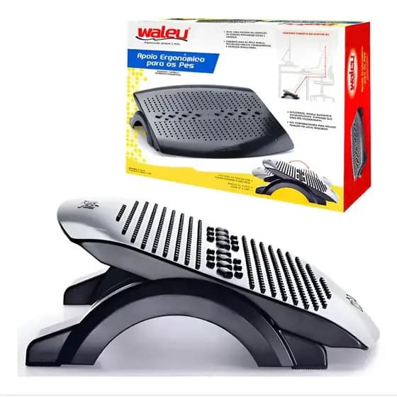 Apoio Ergonômico para os Pés Ajustável Conforto, Descanso, melhora postura, escritórios home office