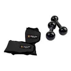 Kit Caneleira Profissional 1kg + Halter 1kg – One Life Sports® – Fitness | Treino