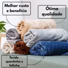 Manta Cobertor Microfibra Casal Soft Inverno Toque Macio Premium