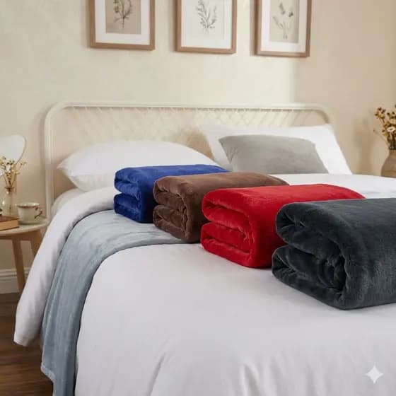 Kit 2 Cobertor Manta Premium Cama Casal Quentinha Toque Macio Cores Sortidas
