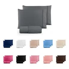 Jogo De Lençol Cama Queen 3 Peças 400 Fios Ponto Palito Toque Macio Premium