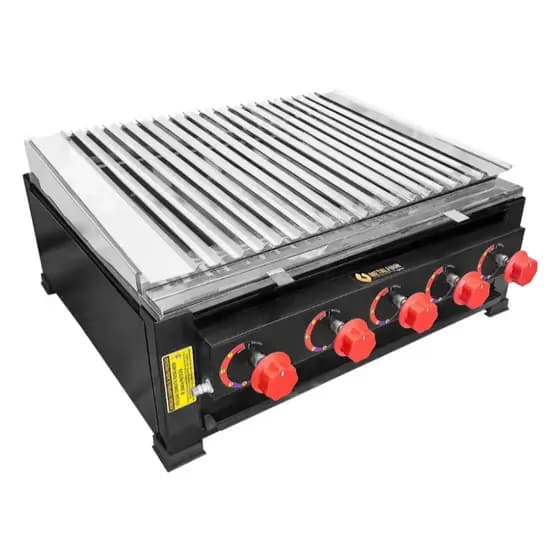 Charbroiler A Gás 60x60 Para Hamburguerias Foodtruck Grelha